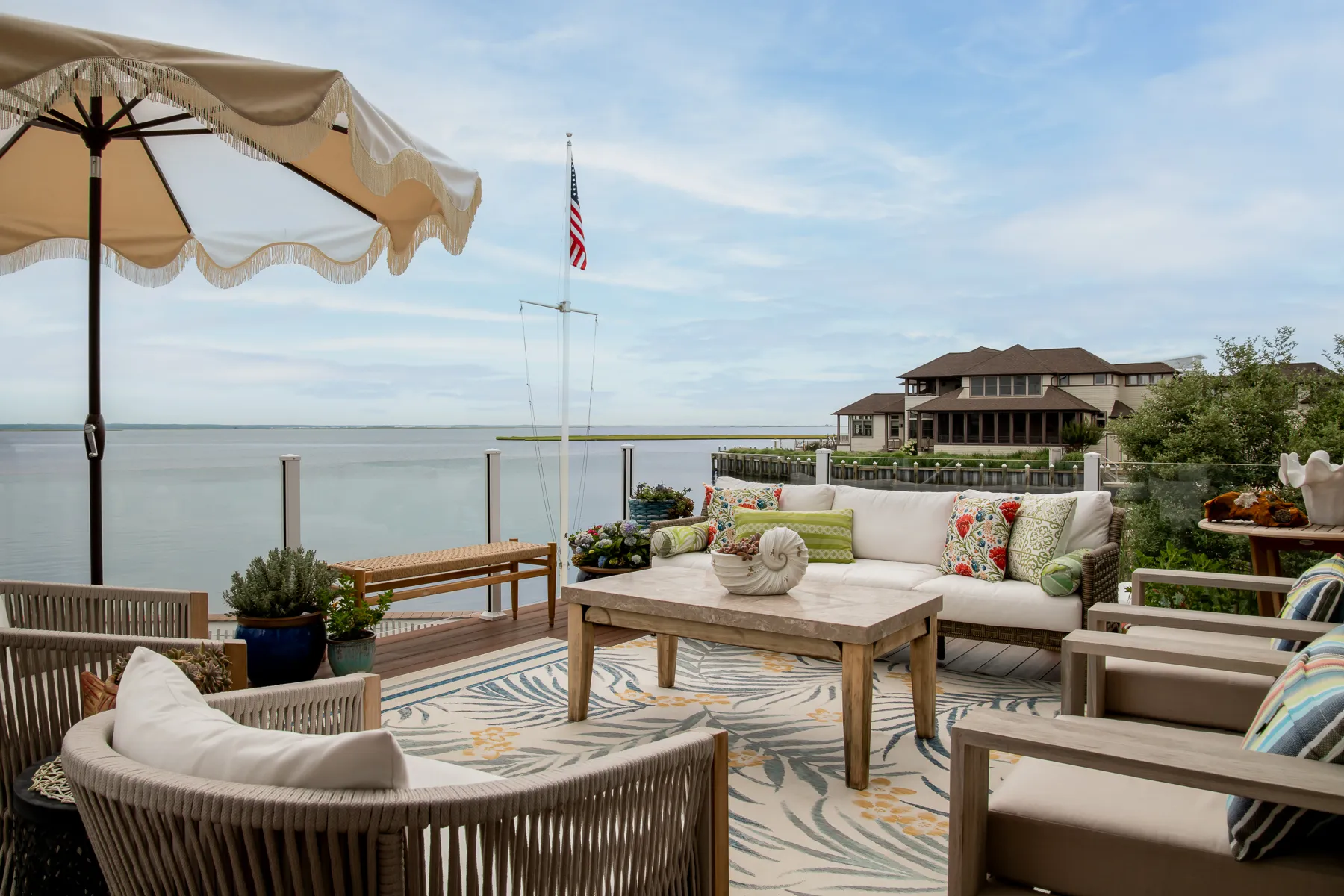 Elegant bathroom designed for aging in place with accessible features